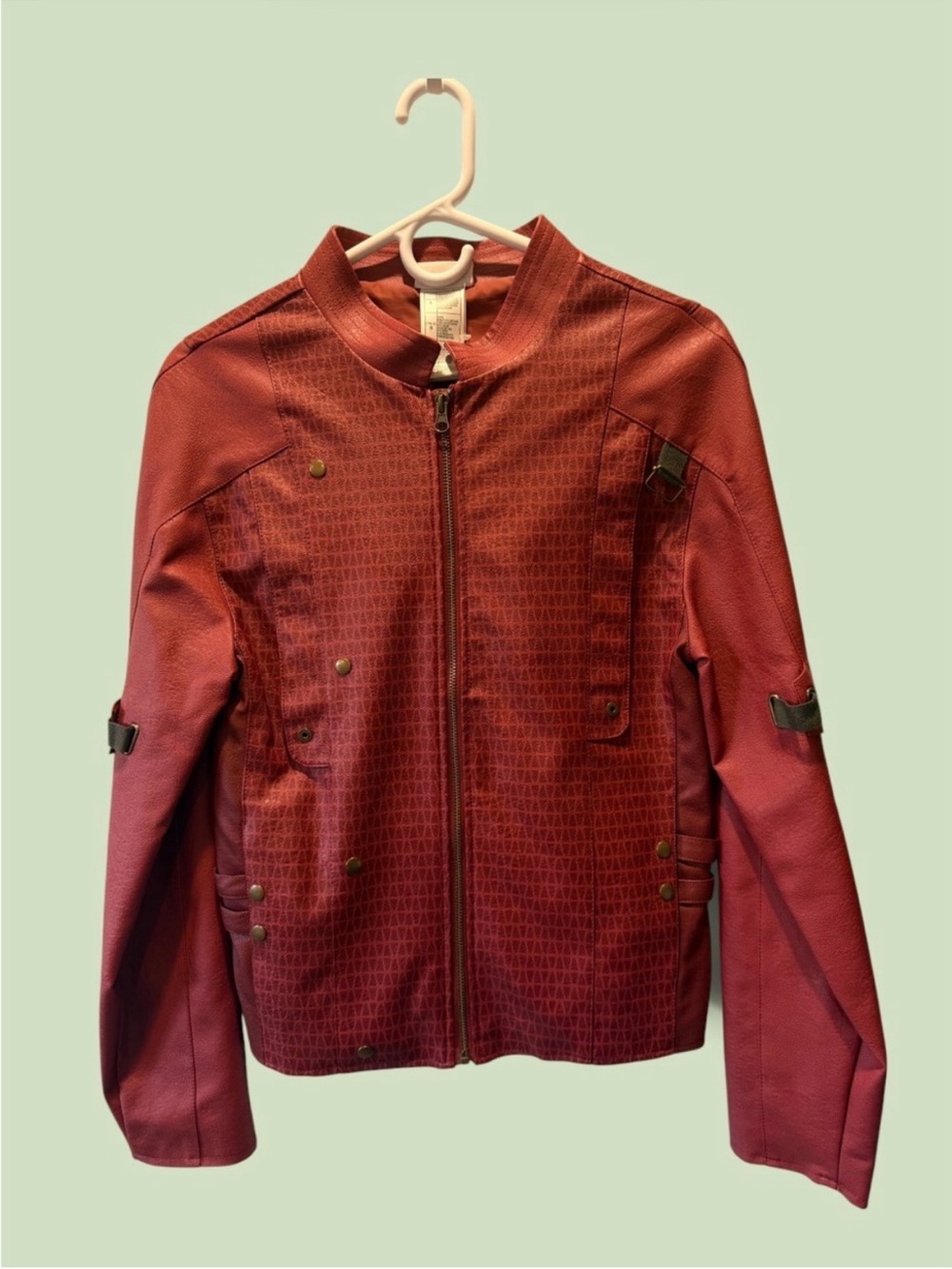 Marvel Red Bomber Jacket with Brass Accents - Picture 2 of 7